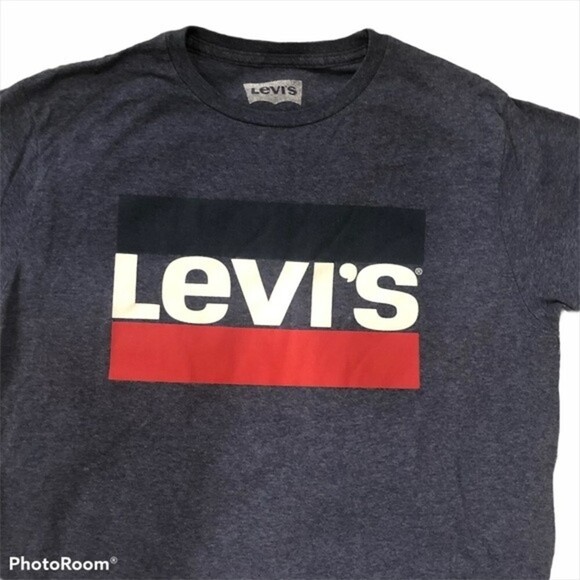 Levi’s Logo spell-out Graphic Tee Shirt M - Picture 1 of 4